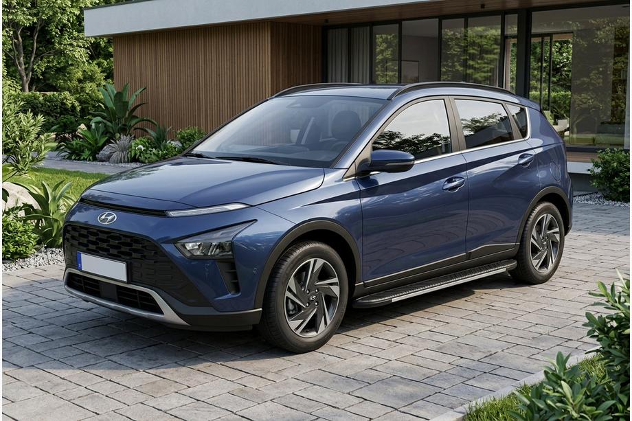 Hyundai Bayon 2021- Side Steps Bosphore Grey (2 pcs, Aluminum) Photo 1