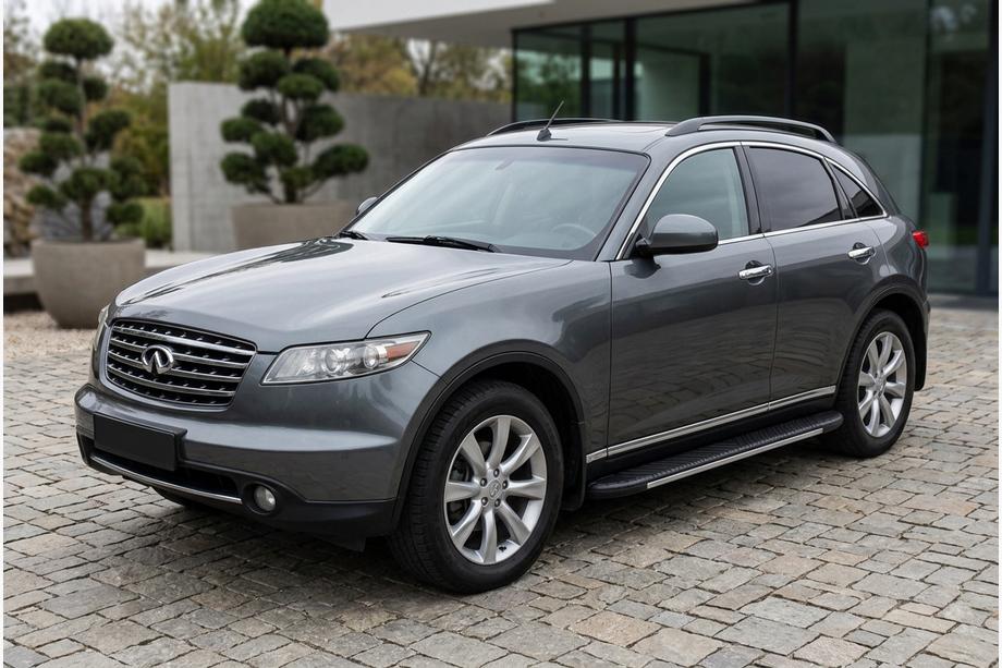 Infiniti FX 2003-2008 Side Steps Bosphore Grey (2 pcs, Aluminum) Photo 1