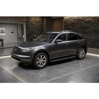 Side Steps Bosphore Black (2 pcs, Aluminum) Infiniti FX 2003-2008 photo 1