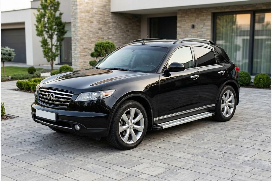 Infiniti FX 2003-2008 Side Steps Maya V2 (2 pcs, Aluminum) Image