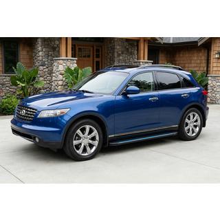 Side Steps Maya Blue (2 pcs, Aluminum) Infiniti FX 2003-2008 photo 1
