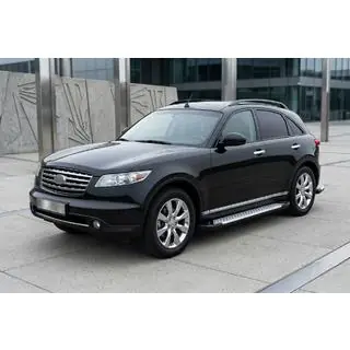 Side Steps Allmond Grey (2 pcs, Aluminum) Infiniti FX 2003-2008 photo 1