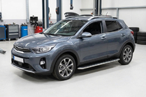 Kia Stonic 2017- Side Steps Maydos V1 (2 pcs, Aluminum) photo 1