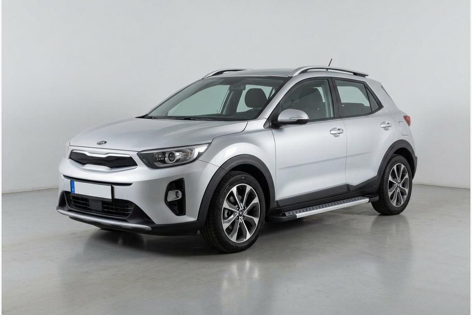Kia Stonic 2017- Side Steps Vision New Grey (2 pcs, Aluminum) Image