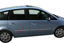 Ford Focus II 2005-2008 Door Mouldings Stainless Steel (4 pcs) OmsaLine - Italian Stainless Steel photo 3