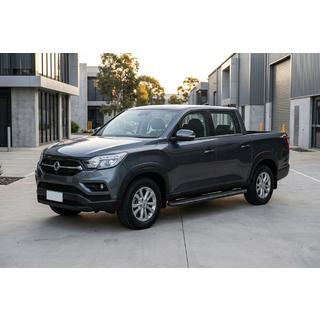Side Steps Bosphore Black (2 pcs, Aluminum) SsangYong Musso ІІ 2018- photo 1