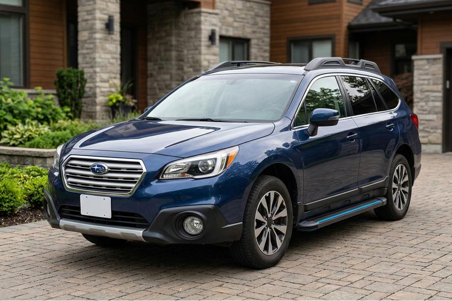 Subaru Outback 2014-2019 Side Steps Maya Blue (2 pcs, Aluminum) Image