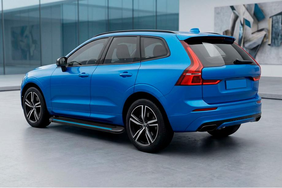 Volvo XC60 2017- Side Steps Maya Blue (2 pcs, Aluminum) Image