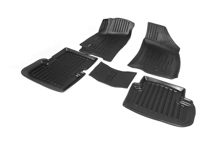 Daewoo Lanos 1998-2017 Stingray 3D Rubber Floor Mats (5 pcs, Polyurethane) Photo 2
