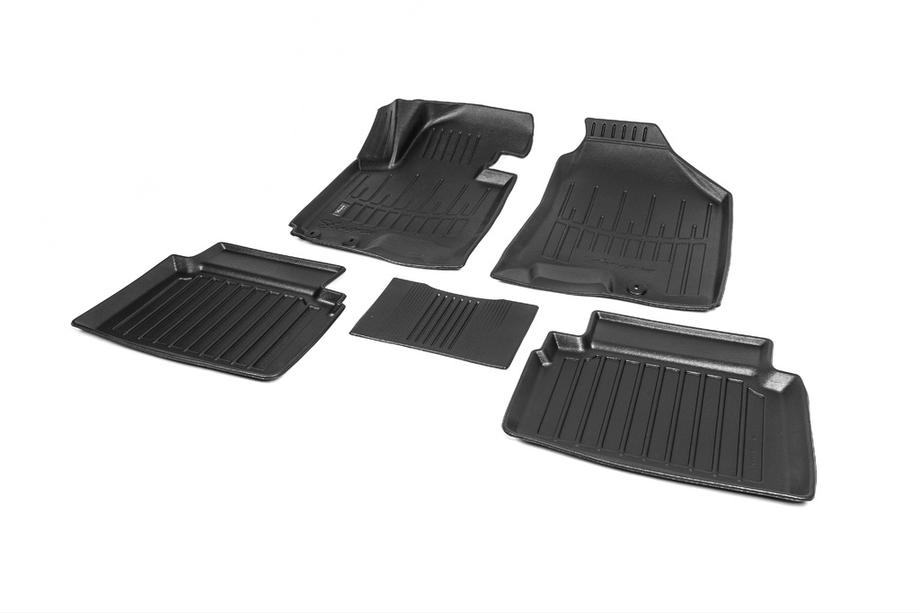 Hyundai IX-35 2010-2015 Stingray 3D Rubber Floor Mats (5 pcs, Polyurethane) Photo 2