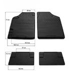 Universal Rubber Car Mats (4 pcs, Stingray Premium) photo 1
