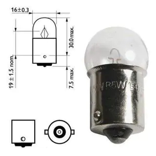 Indicator Bulb Osram 5008 R10W 12V BA15s photo 2