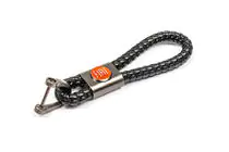 Fiat Leather Keychain V1 with Fiat Logo photo 2