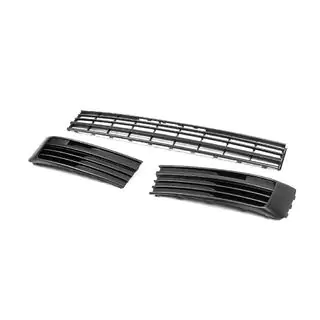 Front lower grille (3 pieces, matte) photo 2