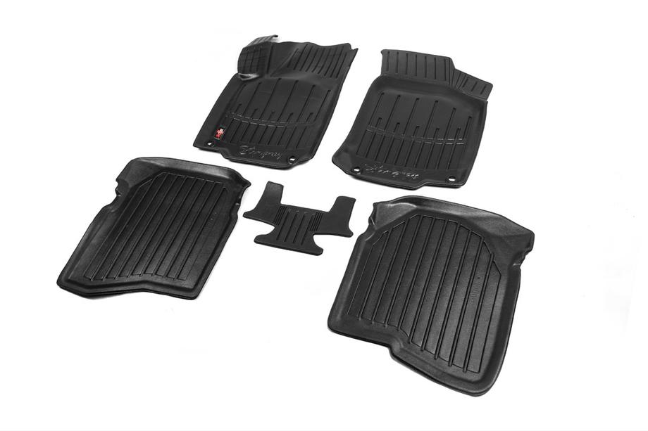 Volkswagen Golf 4 1997-2006 Stingray 3D Rubber Floor Mats (5 pcs, Polyurethane) Photo 1