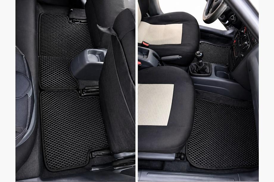 Daewoo Lanos 1998-2017 EVA Floor Mats (black) Image