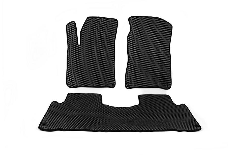 SsangYong Action 2005-2018 EVA Floor Mats (2011-2013, Black) Image