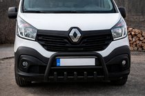 Renault Trafic 2015- Bull Bar WT003 Black Stainless Steel photo 2