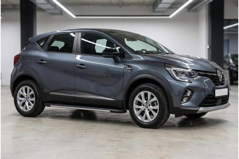 Renault Captur 2019- Side Steps Bosphorus Grey (2 pcs, Aluminum) Image