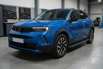 Opel Mokka 2021- Side Steps Maya Blue (2 pcs, Aluminum) photo 1