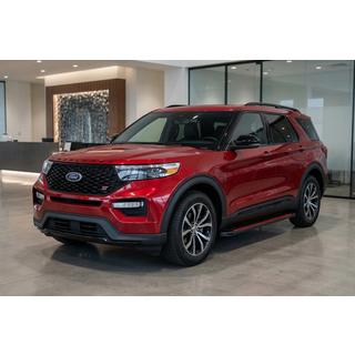 Side Steps Maya Red (2 pcs, Aluminum) Ford Explorer 2019- photo 1