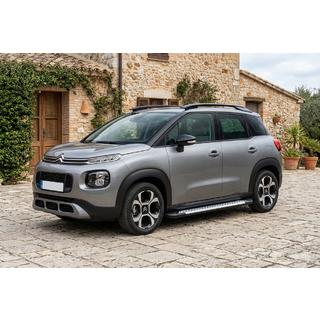Side Steps Allmond Grey (2 pcs, Aluminum) Citroen C-3 Aircross 2017-2024 photo 1