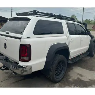 Side Steps Dakar V2 with LED (2 pcs, metal) Volkswagen Amarok 2010-2022 photo 4
