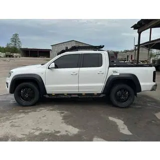 Side Steps Dakar V2 with LED (2 pcs, metal) Volkswagen Amarok 2010-2022 photo 3