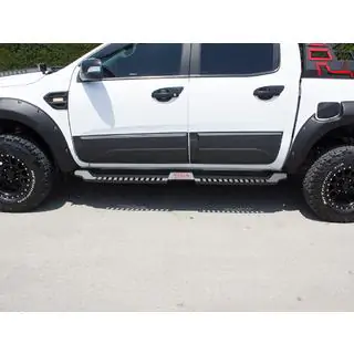 Side Steps Dakar V1 without LED (2 pcs, metal) Volkswagen Amarok 2010-2022 photo 4