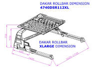 Volkswagen Amarok 2010-2022 Roll Bar with Basket Dakar (for Roll Covers) photo 5