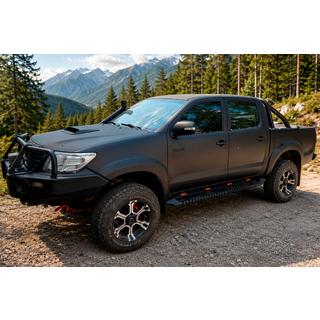 Side Steps Dakar Black V1 with Lighting (2 pcs, Metal) Toyota Hilux 2006-2015 photo 1