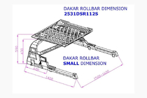 Mitsubishi L200 2006-2015 Roll Bar with Basket Dakar photo 5