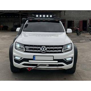 Windshield visor for roof rack DAKAR (LED) SsangYong Musso ІІ 2018- photo 1