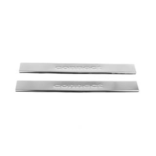Door Sill Protectors Carmos V2 (2 pcs, Stainless Steel) Ford Connect 2006–2009 photo 1