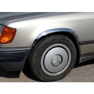 Fender flares 1985-1989 (4 pcs, stainless steel) Mercedes E-сlass W124 1984–1997 photo 1