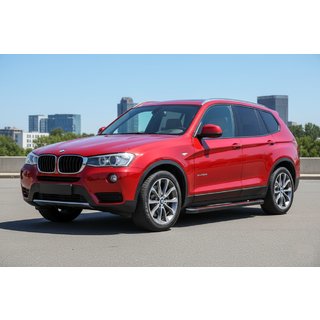 Side Steps Maya Red (2 pcs, Aluminum) BMW X3 F25 2011-2018 photo 1