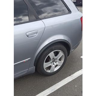 Fender flares (4 pcs, black, ABS plastic) Audi A4 B6 2000-2004 photo 2