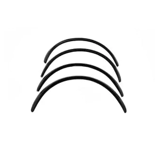 Fender flares (4 pcs, black, ABS plastic) photo 4