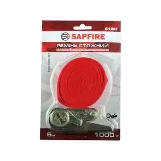 Ratchet tie down strap 1t 5m SAPFIRE photo 3
