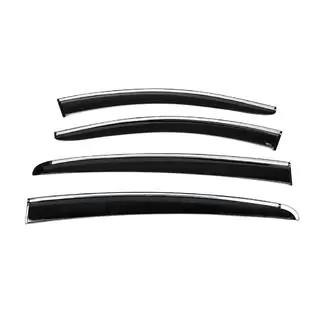 Window Deflectors with Chrome Trim HB/SD (4 pcs, Sunplex Chrome) photo 4