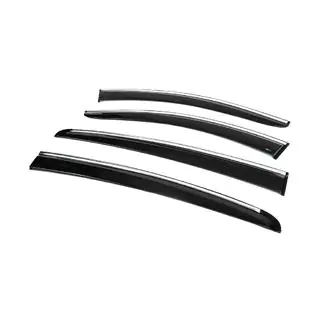 Window Deflectors with Chrome Trim HB/SD (4 pcs, Sunplex Chrome) photo 3