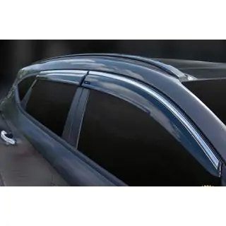 Window Deflectors with Chrome Trim (4 pcs, Sunplex Chrome) photo 4