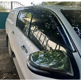 Window Deflectors with Chrome Trim (4 pcs, Sunplex Chrome) photo 4