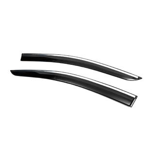 Window Deflectors with Chrome Trim (4 pcs, Sunplex Chrome) Volkswagen Caddy 2020- photo 4