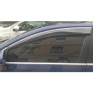 Window Deflectors with Chrome Trim (4 pcs, Sunplex Chrome) Volkswagen Passat B6 2006-2012 photo 3