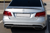 Mercedes E-сlass W212 2009-2016 Lip Spoiler (Sunplex, Black) (130.5cm x 5.8cm) photo 1
