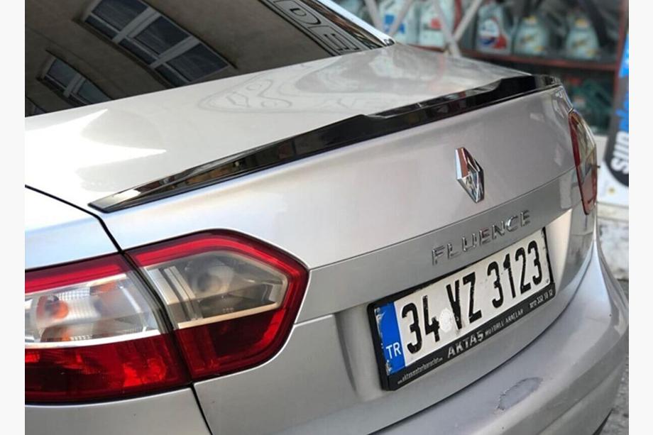 Renault Fluence 2009-2016 Lip Spoiler (Sunplex, black) (125.4cm x 7.2cm) Photo 6