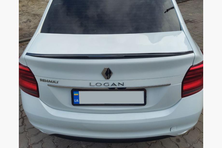 Renault Logan II 2013-2022 Lip Spoiler (Sunplex, black) (118.5cm x 5.5cm) Photo 2