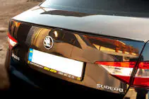 Skoda Superb 2015-2024 Lip Spoiler (Sunplex, black) (119.2cm*7.3cm) photo 4
