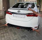 Toyota Corolla 2013-2019 Lip Spoiler (Sunplex, black) (118cm *6.4cm) photo 2